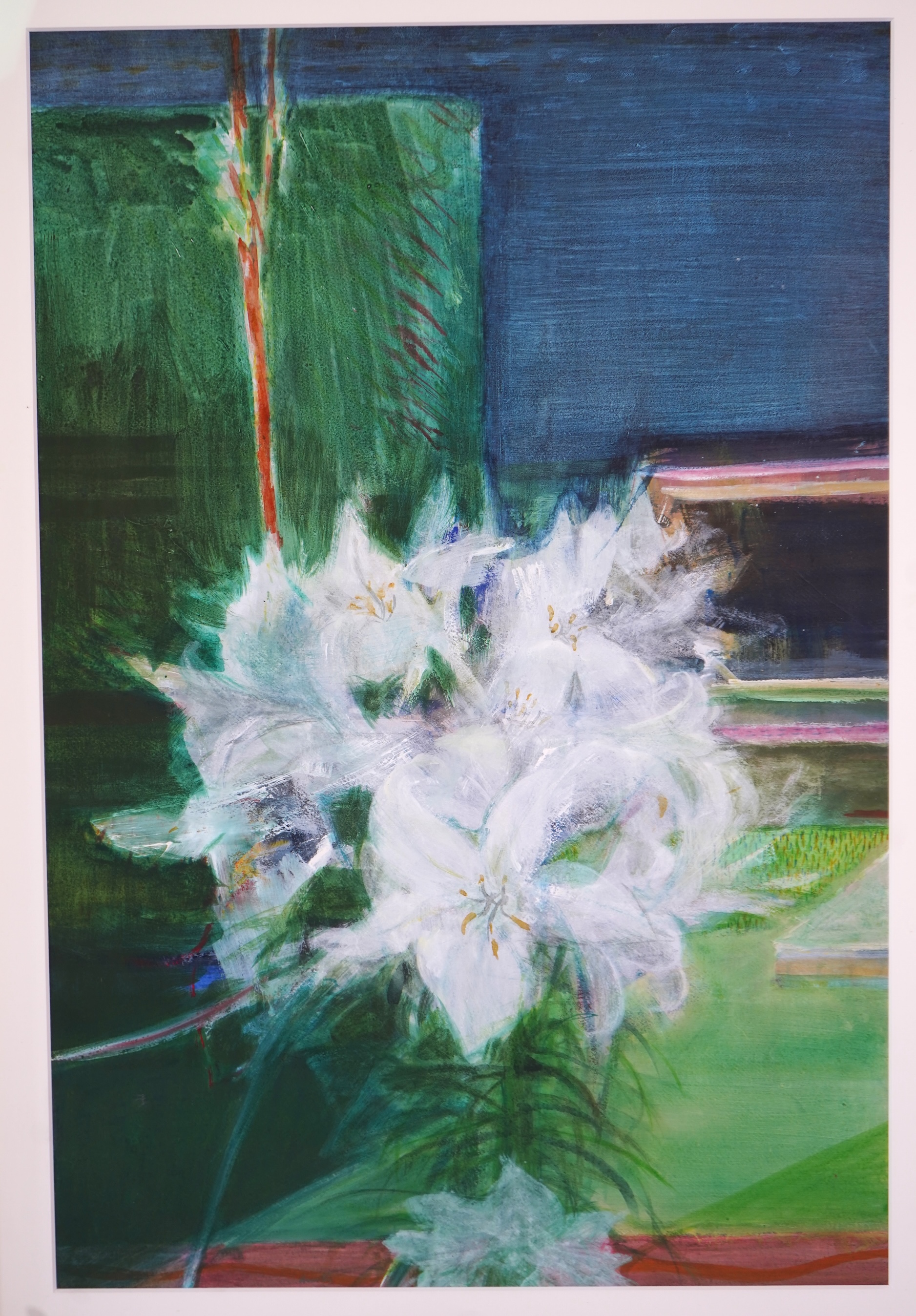 John Houston OBE, RSA, 1930-2008, 'Lilies and Garden'